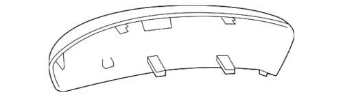 Genuine Mazda 2014-2016 Mazda3 Right Door Mirror Cover BHP1-69-1N1-64