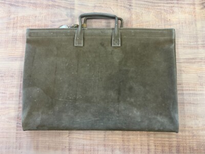 アンティーク雑貨 U.S.A. VINTAGE Bank Deposit Bag First Virginia Bank Vintage Leather Bank Deposit Bag by Hozel USA