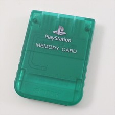 PS Official Memory Card See through Green SCPH-1193 Playstation 7001 SONY