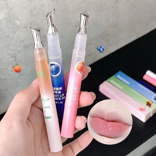 Crystal Peach Lip Oil Transparent Hydrating Clear Fruit Jelly Mirror Water - Picture 13 of 27