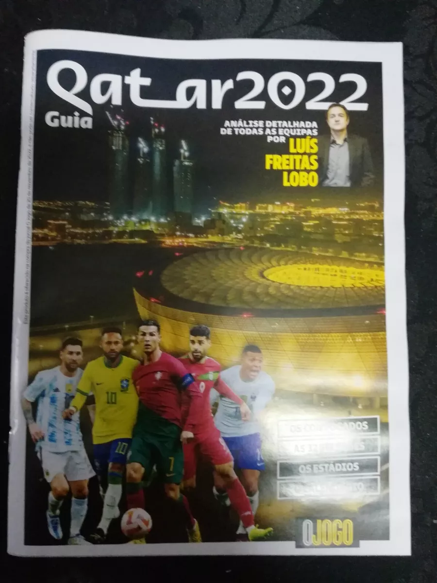 PORTUGUESE O JOGO A5 MAGAZINE GUIDE - WORLD CUP FIFA 2022 QATAR 2022