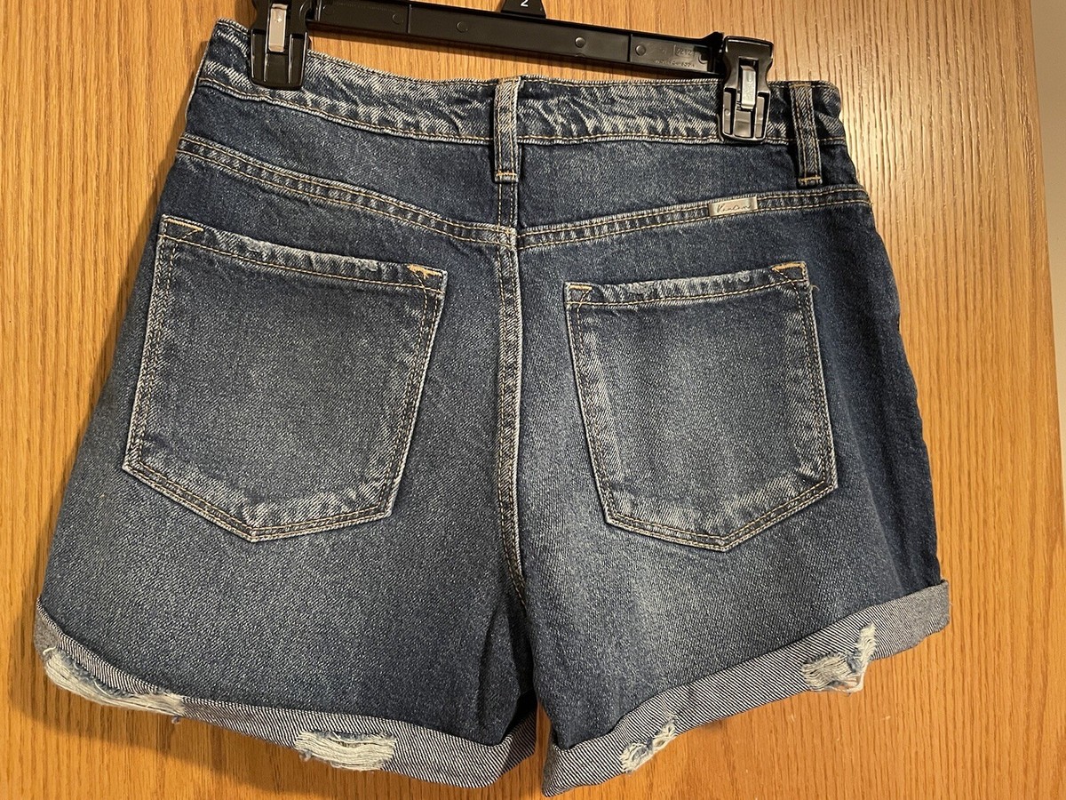 Women's KanCan denim shorts high rise size 5/26 medium wash | eBay