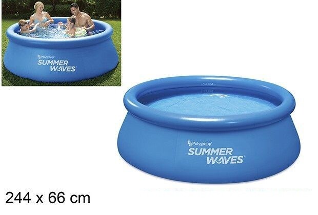 Piscina Fast Set Autoportante Tonda Bambini Giardino Estate 244x66cm val