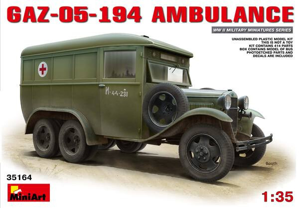 MiniArt GAZ-05-194 Ambulance 1/35 maquette haute précision