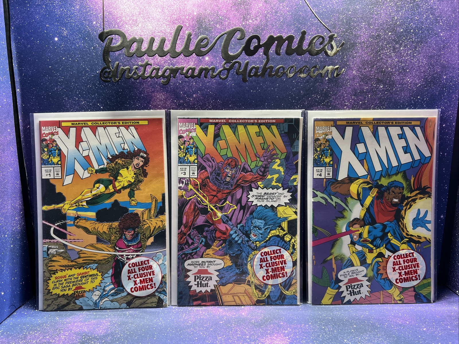 Pizza Hut XMen 1 34 lot Rare Sealed Exclusive Marvel Comics lot