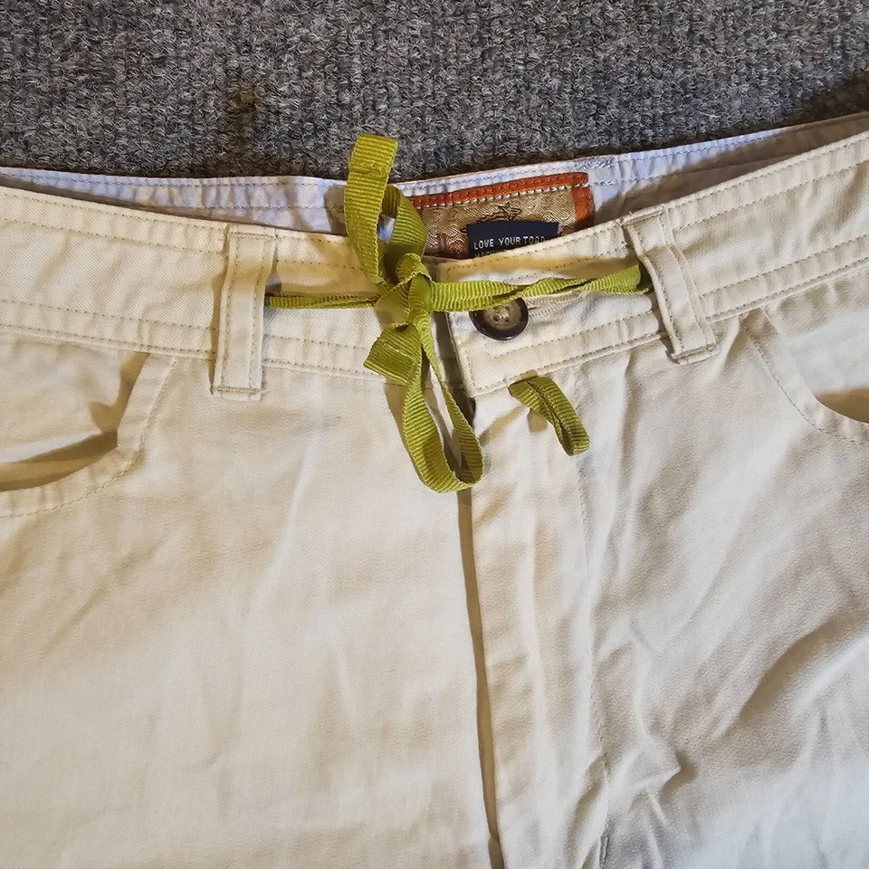 Horny Toad Pants Womens Size 6 Tan Khaki Cropped Chino Career Casual Y2K Neutral - Image 4 of 4