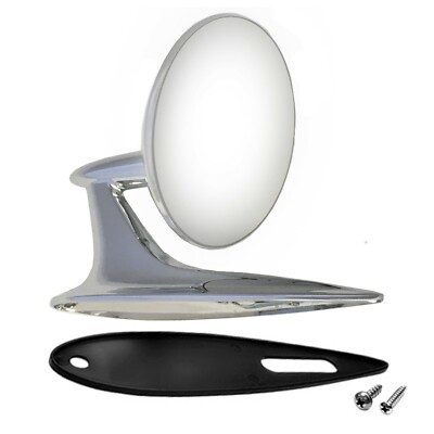 1958 Chevy Impala 150 210 Nomad BelAir Outside Door Mirror Chrome Hardware 4026