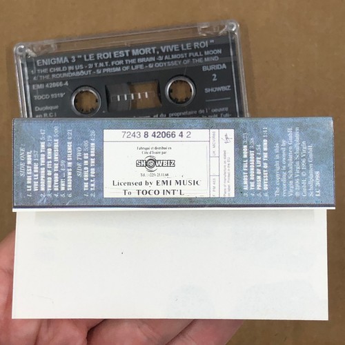 ENIGMA Cassette Tape LE ROI EST MORT VIVE LE ROI 1996 Electronic Ambient Rare - Picture 4 of 5