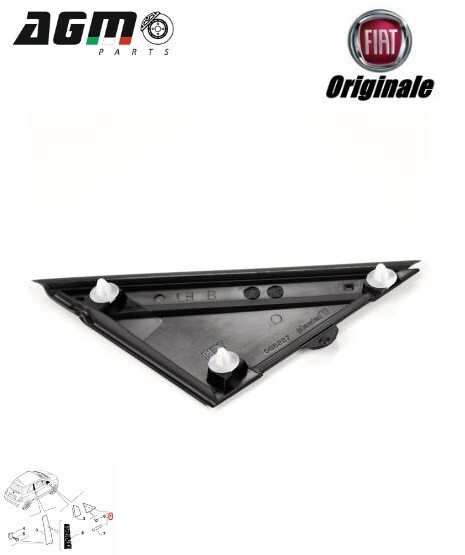 Trim Side Mirror Left Original Fiat 500 Lounge Abarth 735455793 | eBay 