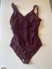 kona sol one piece swimsuit Raspberry Color Size Medium Burgandy