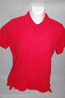Mens S/S Shirt RED PERFORMANCE POLO By David & James M 38-40