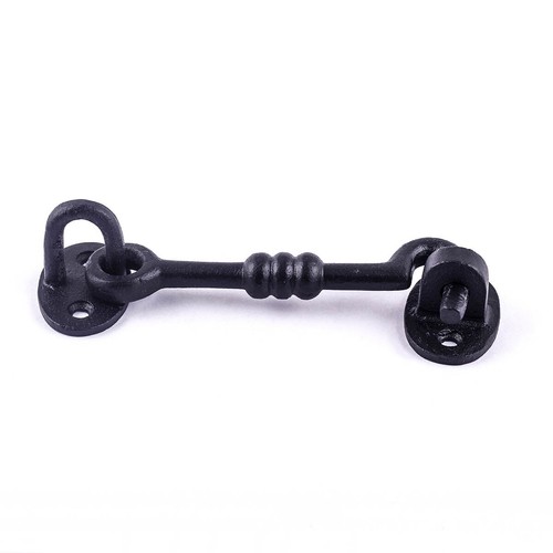 Black Wrought Iron Cabin Eye Hook Garage Door Hooks Pack of 10 Renovators Supply - Picture 12 of 16
