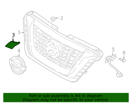 Genuine Nissan Cap 622A0-5R00A - Picture 2 of 2