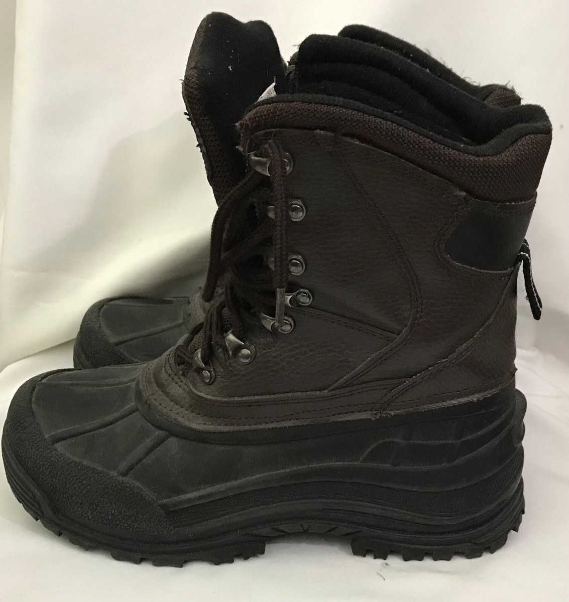 Maple Leaf Canada Black Insulated Winter Snow Boots Mens US‎ 7G UK 6.5 EU 40 EMS Filey Mens Waterproof Snow Boots | Mountain Warehouse US main image 3