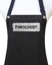 Dog Grooming Apron "FUROLOGIST" waterproof pet groomer salon black