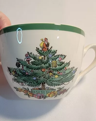Vtg Spode Tea Coffee Cup Christmas Tree Pattern S3324 K England Replacement