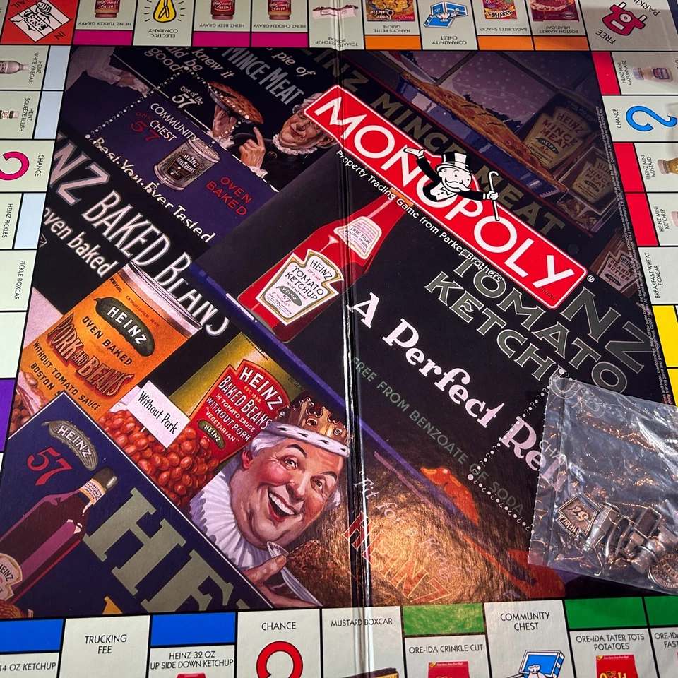 2007 MONOPOLY HEINZ EDITION HASBRO PARKER BROTHERS PEWTER TOKENS SEALED PIECES - Image 4 of 4