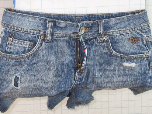 Justice Simply Low sz 14 Girls Blue Jeans Denim Shorts C0888 - Picture 4 of 9