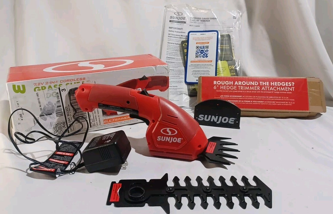 Sun Joe HJ604C 2-in-1 1250-RPM Cordless Grass Shear - Main Image