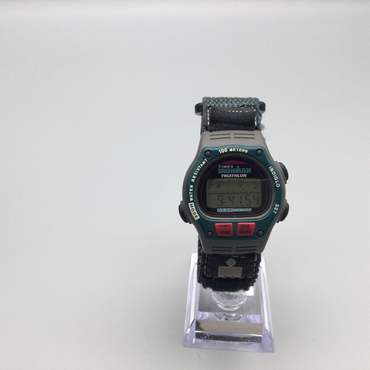Vtg Timex Ironman Triathlon Watch Men 36mm Green Digital Vtg Timex Ironman Triathlon Watch Men 36mm Green Digital