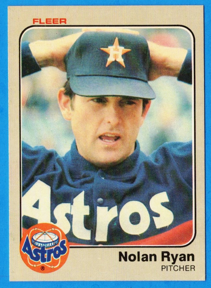 1983 Fleer NOLAN RYAN #463 (ex) Houston Astros D