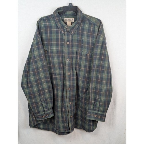 Lot of 2 Duluth Trading Co. Plaid Flannel Button Down Work Shirts Men's Size XL - Picture 2 of 16