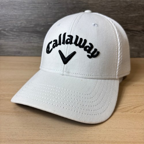 Callaway Hat Cap Strap Back Gray Performance White Golf Adjustable