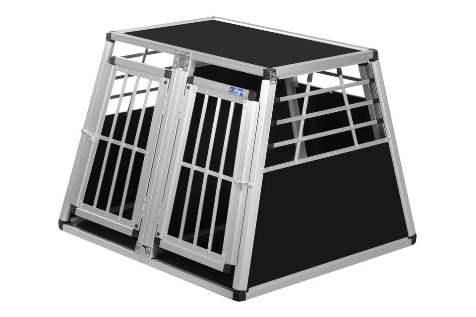 N10 Hundetransportbox Doppelbox Aluminium Transportbox Hundebox Hunde Alubox - Bild 3 von 4