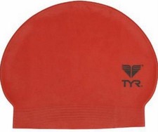 New TYR Latex Swim Cap - Color RED