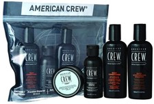 American Crew Essentials 4 Piece Travel Grooming Kit Hair Skin Gift Set For Men