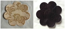 NEW LADIES NUDE OR BLACK SELF ADHESIVE 2 PAIRS BREAST NIPPLE COVERS MODESTY PADS