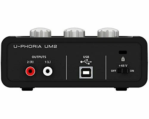U-PHORIA USB Audio Interface Recording Microphone Instrument Equipment UM-2 NEW - Image 4 of 4