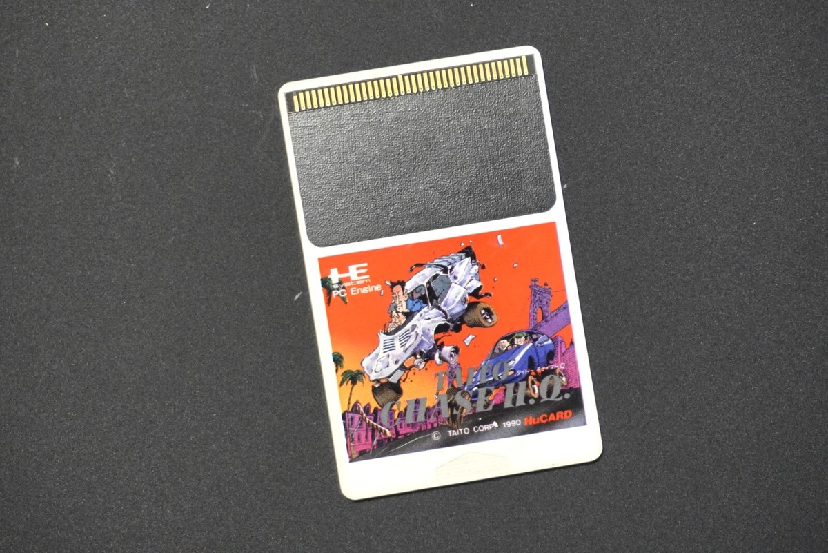 PC Engine CoreGrafx Taito Chase H.Q Japan NEC Hu-Card game US 