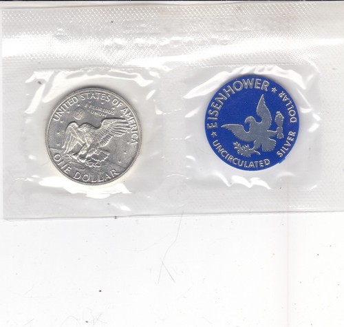 1972 S Silver Dollar Coin US Mint Eisenhower Uncirculated - Picture 2 of 2