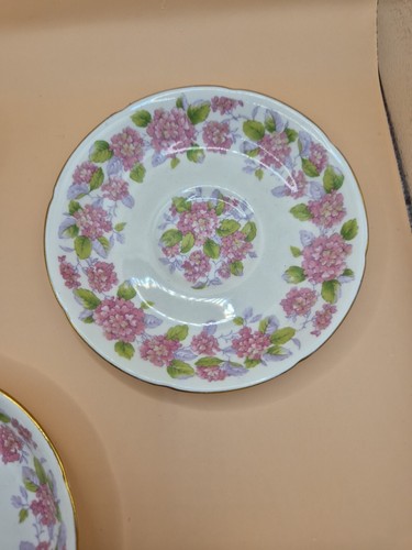 Royal Grafton 3x Tea Cup & Saucer Set - Pink Flower - Made in England - VGC - Bild 6 von 13