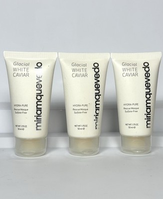 3x MiriamQuevedo Glacial White Caviar Hydra-Pure Rescue Masque 1.75oz New Sealed