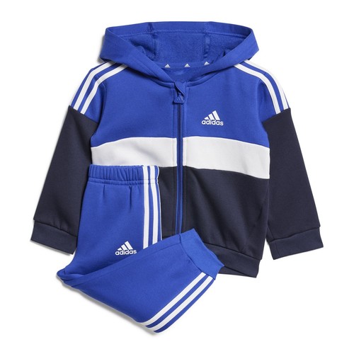 adidas Kids Tiberio 3 Stripes Colorblock Fleece Track Suit Infants Tracksuit - Picture 2 of 14