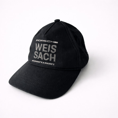 Porsche 911 Weissach GPS Coordinates Driver Baseball Cap Black Cotton
