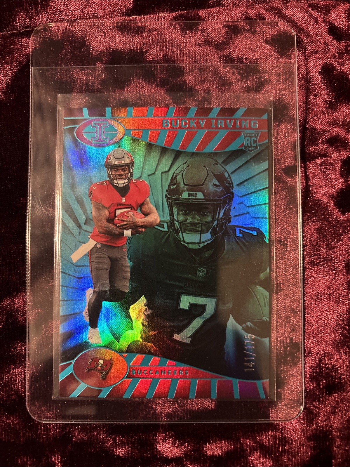 2024 Panini Illusions - Bucky Irving #85 Trophy Collection Teal /175 (RC)