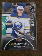 2021-22  Canvas Black Young Guns #C101 Jacob Bryson Sabres Winnipeg Jets