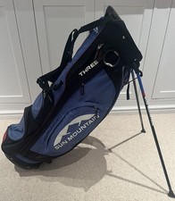 Sun Mountain Three 5 Golf Stand Bag Blue with Rain Cover/ Good Condition Used