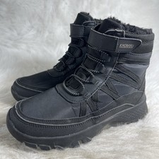 Khombu Mackay Kids Winter Snow Boots Black Faux Fur Lined Size 3M Toddler