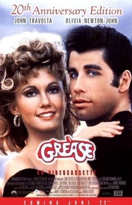 Grease Movie Poster (11 x 17) 17''L x 11''W, Multi 
