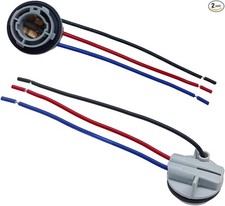 2PCS LED Bulb Socket Plug, Turn Signal, Brake Light, Backup Light, Tail Light, W