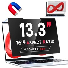 Laptop Privacy Screen 13.3 Inch 16:9,Magnetic Removable Anti-Glare Blue Light...