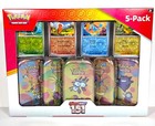 Pokemon Scarlet  and Violet  151 (5-Pack) Mini Tins w/ 4 Promos Costco Bundle