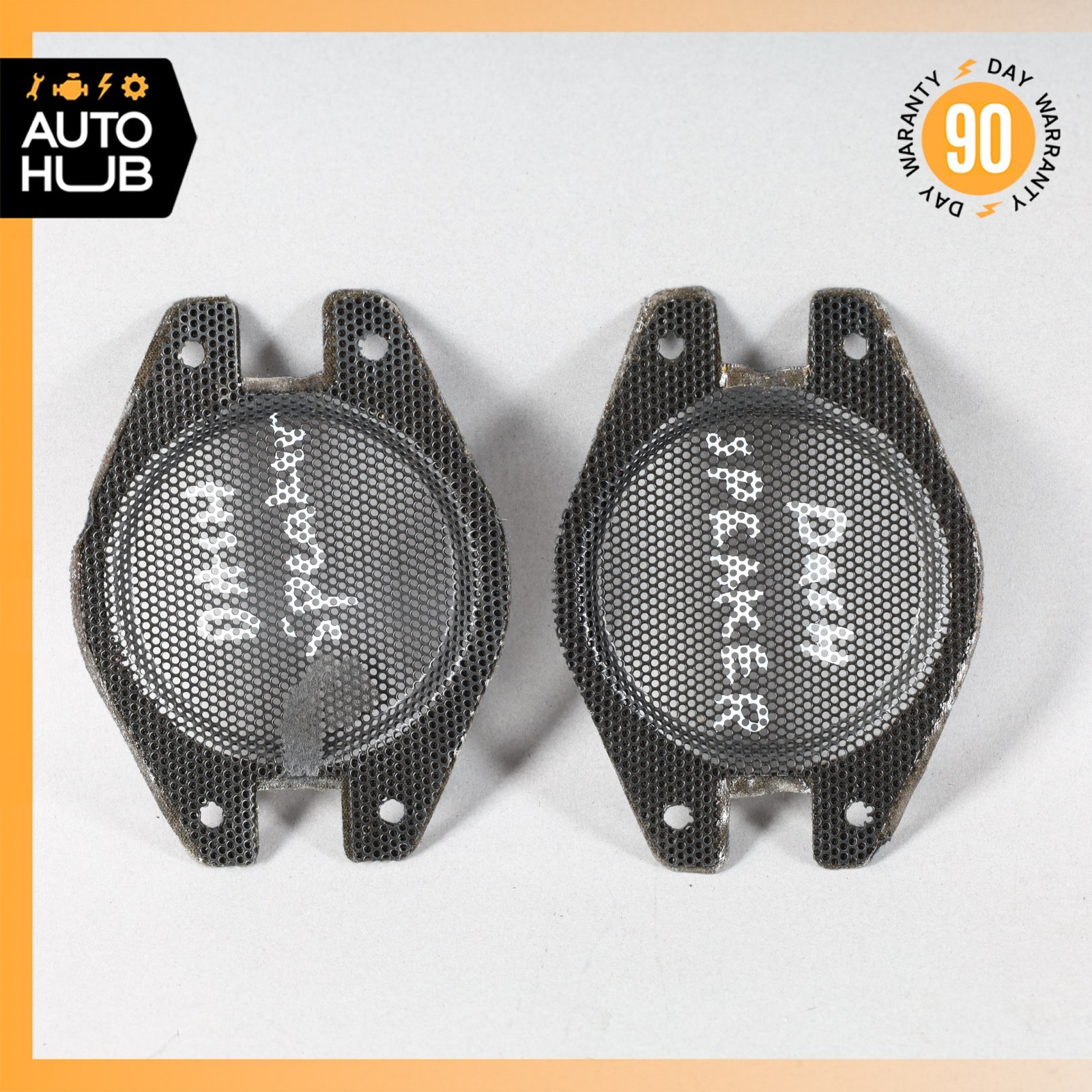 12-18 Bentley Continental Flying Spur Dashboard Speaker Cover Grille Set OEM 40k