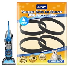 Replacement Belts for Hoover Vacuum Elite Rewind plus UH71200, UH71012, UH71013.