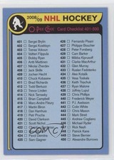 2008-09 O-Pee-Chee Checklist Retro Checklist Cards 401-500 #500 0q3