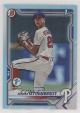 2021 Bowman Draft 1st Edition Sky Blue Foil Micah Ottenbreit #BD-170 n1u